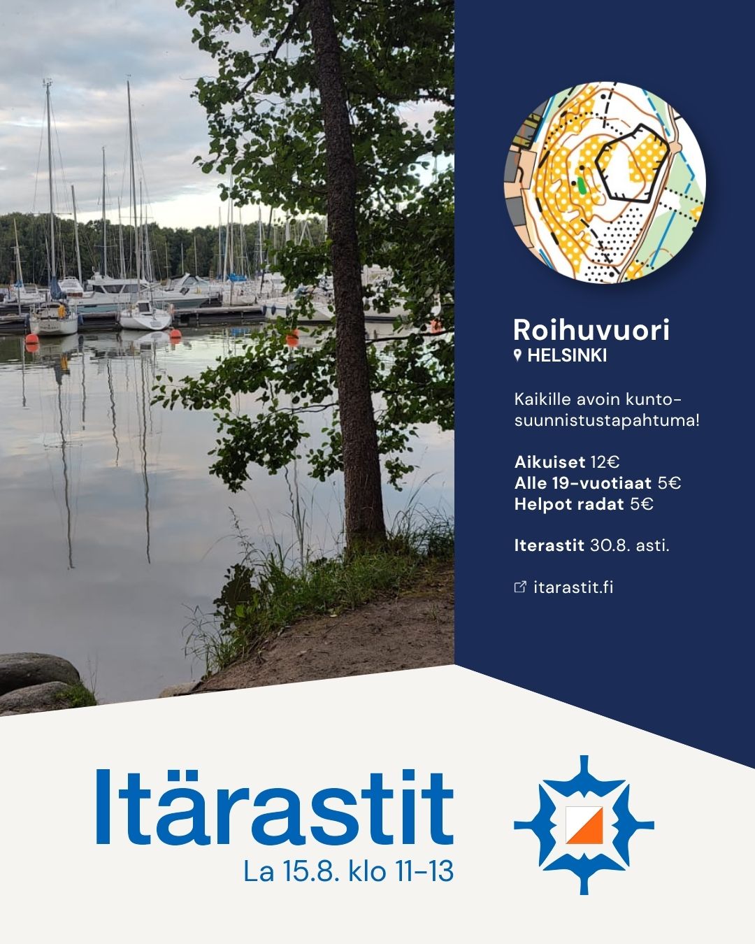 Iterastit - Roihuvuori 15.8. - 30.8.2026
